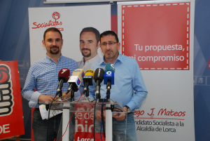 , la campaña más austera que nunca antes había llevado a cabo el PSOE en Lorca, 